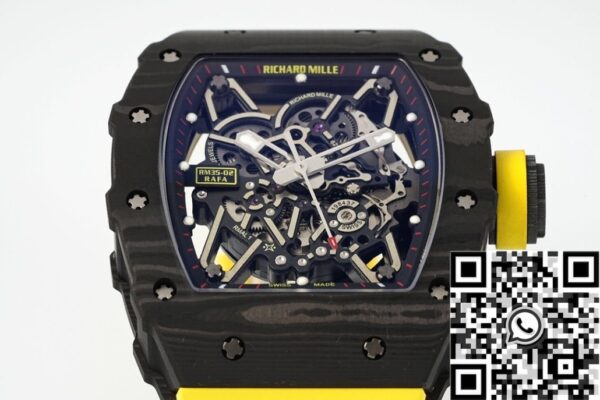Richard Mille Imitation Watches RM35-02 Yellow Strap ZF Factory