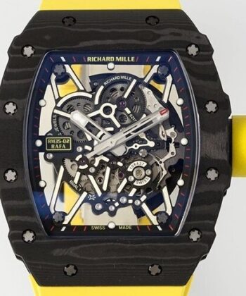 Richard Mille Imitation Watches RM35-02 Yellow Strap ZF Factory