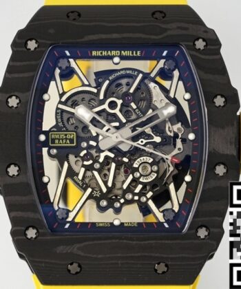 Richard Mille Imitation Watches RM35-02 Yellow Strap ZF Factory