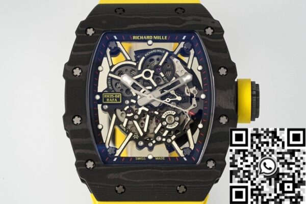 Richard Mille Imitation Watches RM35-02 Yellow Strap ZF Factory