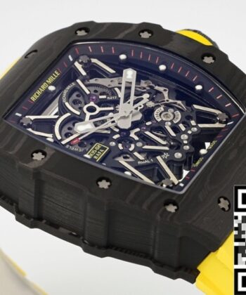 Richard Mille Imitation Watches RM35-02 Yellow Strap ZF Factory