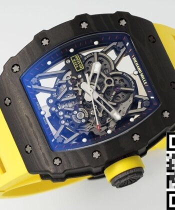 Richard Mille Imitation Watches RM35-02 Yellow Strap ZF Factory
