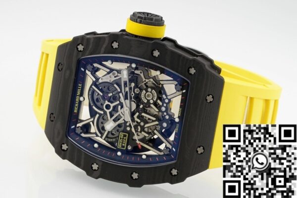 Richard Mille Imitation Watches RM35-02 Yellow Strap ZF Factory