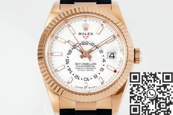 Rolex Watch Sky Dweller​ M326235-0004 Rose Gold Bezel White