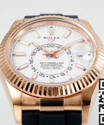 Rolex Watch Sky Dweller​ M326235-0004 Rose Gold Bezel White