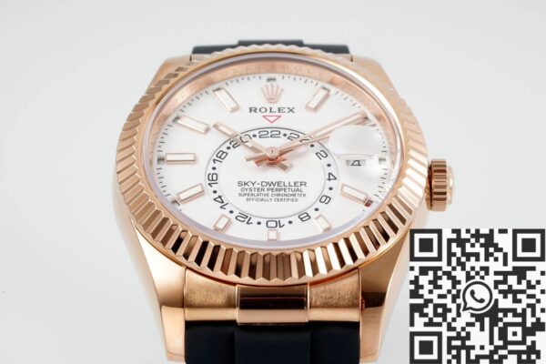 Rolex Watch Sky Dweller​ M326235-0004 Rose Gold Bezel White