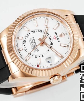 Rolex Watch Sky Dweller​ M326235-0004 Rose Gold Bezel White