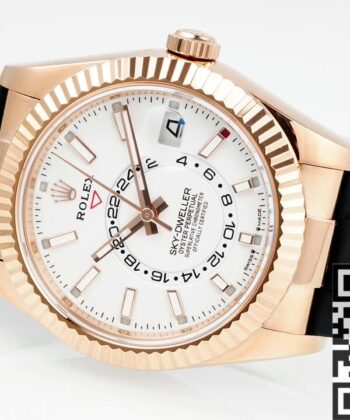 Rolex Watch Sky Dweller​ M326235-0004 Rose Gold Bezel White