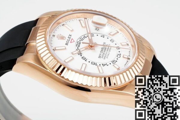 Rolex Watch Sky Dweller​ M326235-0004 Rose Gold Bezel White