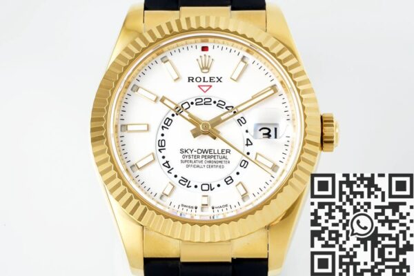 Rolex Sky Dweller Cost M336238-0003 Gold Watch Case White