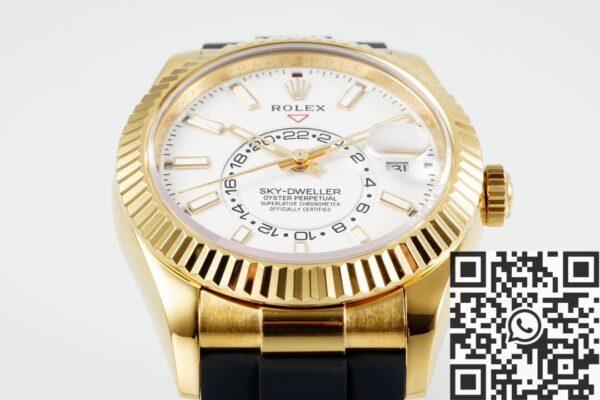 Rolex Sky Dweller Cost M336238-0003 Gold Watch Case White