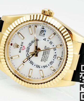 Rolex Sky Dweller Cost M336238-0003 Gold Watch Case White