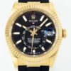 Sky-Dweller Rolex M336238-0002 Gold Watch Case Rubber Strap