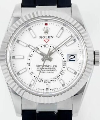 Rolex Sky Dweller Replica M336239-0003 White Dial Watch ZF