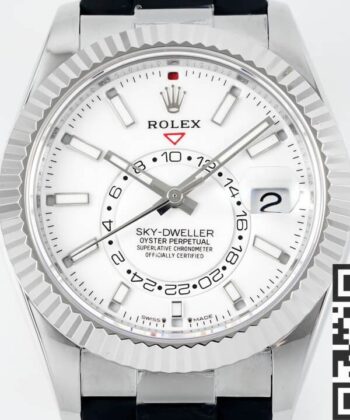 Rolex Sky Dweller Replica M336239-0003 White Dial Watch ZF