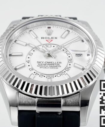 Rolex Sky Dweller Replica M336239-0003 White Dial Watch ZF