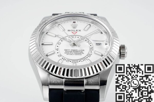 Rolex Sky Dweller Replica M336239-0003 White Dial Watch ZF