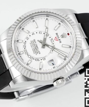 Rolex Sky Dweller Replica M336239-0003 White Dial Watch ZF