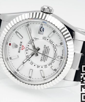 Rolex Sky Dweller Replica M336239-0003 White Dial Watch ZF