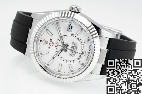 Rolex Sky Dweller Replica M336239-0003 White Dial Watch ZF