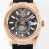 ZF Factory Rolex Sky Dweller M326235-0006 Gold Bezel Grey Dial