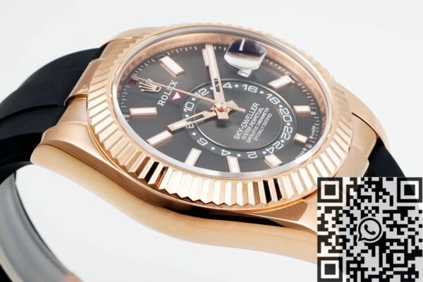 ZF Factory Rolex Sky Dweller M326235-0006 Gold Bezel Grey Dial