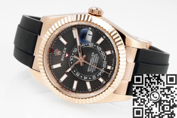 ZF Factory Rolex Sky Dweller M326235-0006 Gold Bezel Grey Dial