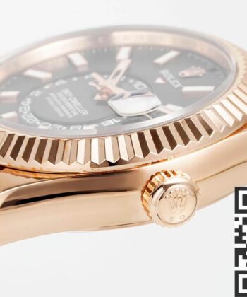 ZF Factory Rolex Sky Dweller M326235-0006 Gold Bezel Grey Dial