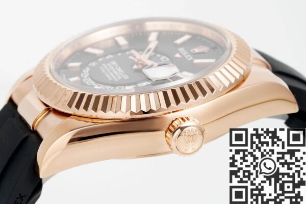 ZF Factory Rolex Sky Dweller M326235-0006 Gold Bezel Grey Dial