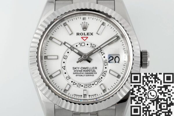 Rolex Sky Dweller Watch M336934-0004 White Dial ZF Factory