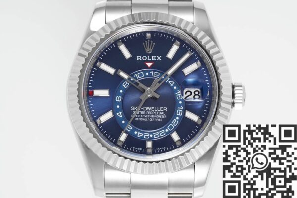 Sky Dweller Watch Replica Rolex M326934-0003 Dark Blue Dial