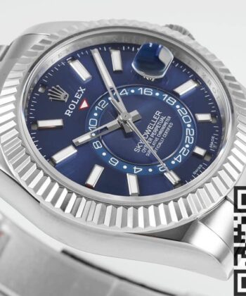 Sky Dweller Watch Replica Rolex M326934-0003 Dark Blue Dial