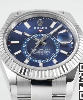 Sky Dweller Watch Replica Rolex M326934-0003 Dark Blue Dial