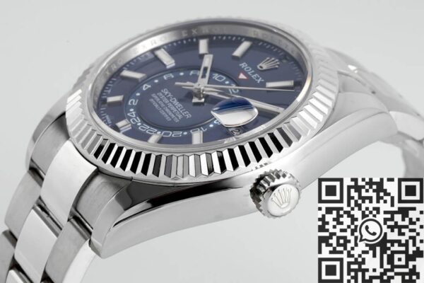Sky Dweller Watch Replica Rolex M326934-0003 Dark Blue Dial