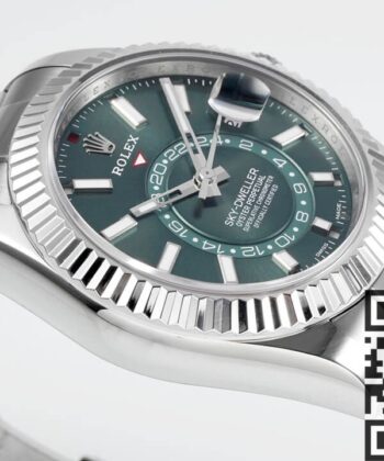 Sky Dweller Fake Watch Rolex M326934 Mint Green Dial