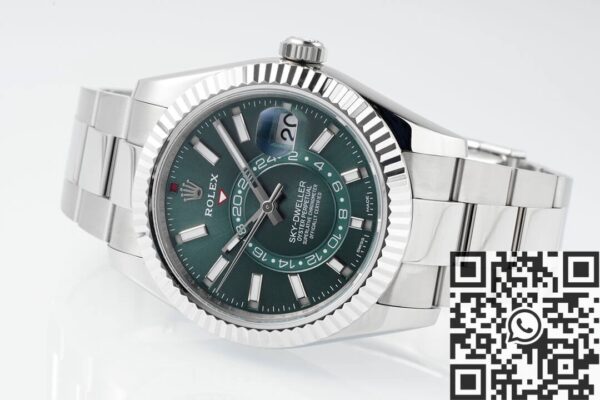 Sky Dweller Fake Watch Rolex M326934 Mint Green Dial