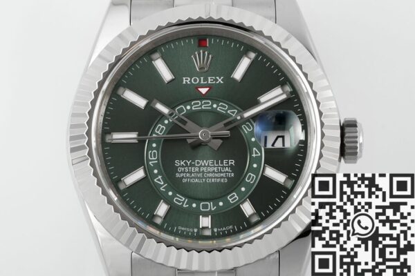 Green Rolex Sky Dweller M336934-0002 Mint Green Dial Watch