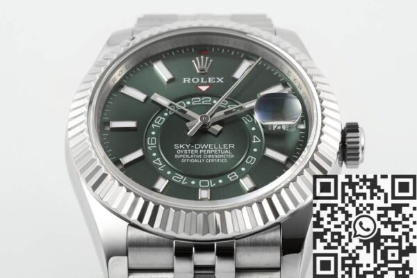 Green Rolex Sky Dweller M336934-0002 Mint Green Dial Watch