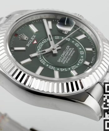 Green Rolex Sky Dweller M336934-0002 Mint Green Dial Watch