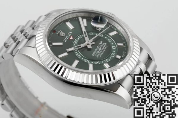 Green Rolex Sky Dweller M336934-0002 Mint Green Dial Watch