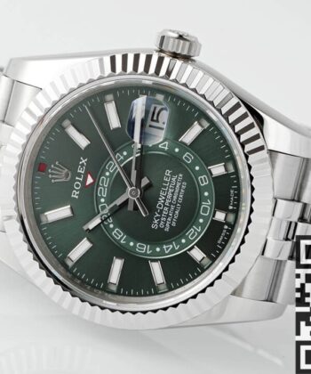 Green Rolex Sky Dweller M336934-0002 Mint Green Dial Watch