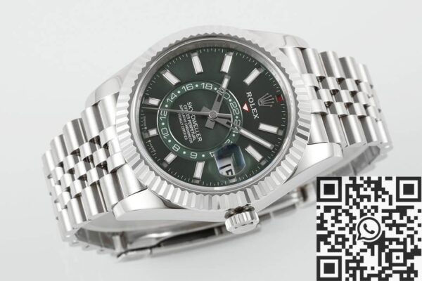 Green Rolex Sky Dweller M336934-0002 Mint Green Dial Watch