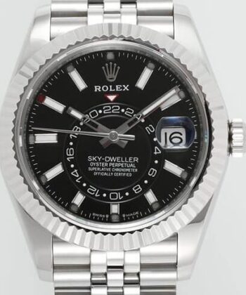 Rolex 42MM Sky Dweller​ M336934-0008 Bright Black Dial Watch