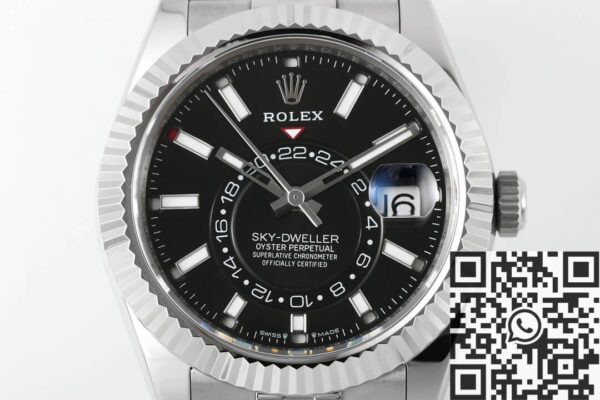 Rolex 42MM Sky Dweller​ M336934-0008 Bright Black Dial Watch
