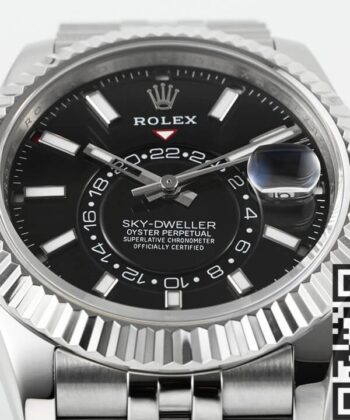 Rolex 42MM Sky Dweller​ M336934-0008 Bright Black Dial Watch
