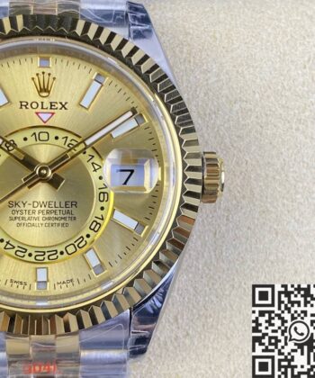 Rolex Sky-Dweller M326933-0001 Champagne Dial Noob Factory