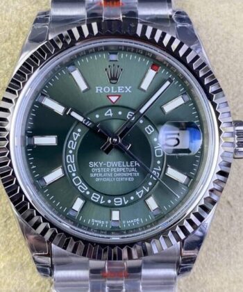 Sky Dweller Rolex Price M336934-0002 Mint Green Dial Watch