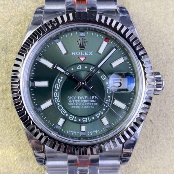 Sky Dweller Rolex Price M336934-0002 Mint Green Dial Watch