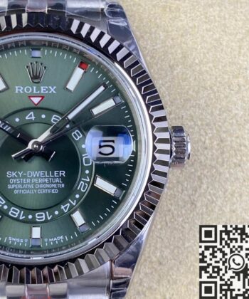 Sky Dweller Rolex Price M336934-0002 Mint Green Dial Watch