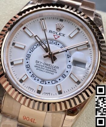 Noob Factory Rolex Watches Sky Dweller M326935-0005 White